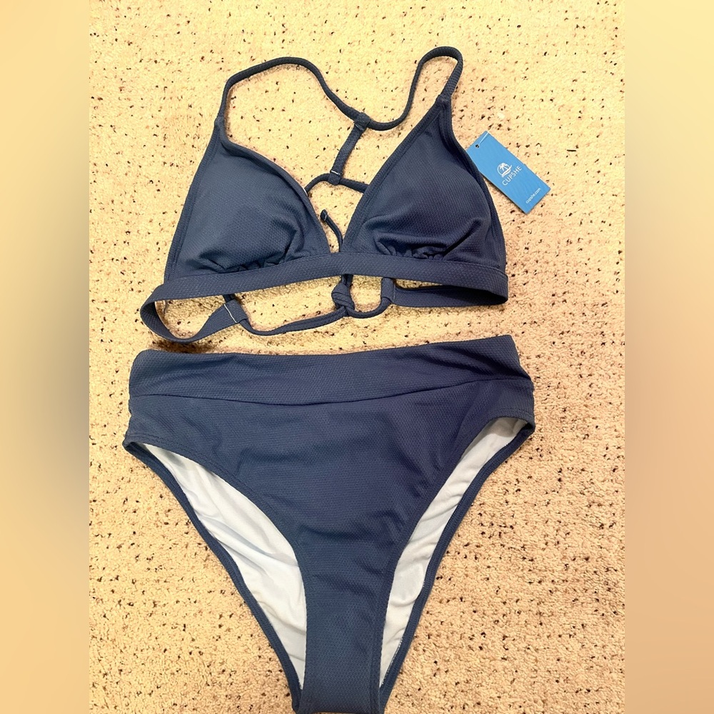Cupshe Blue Bikini size medium NWT